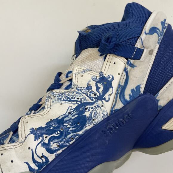 ADIDAS Basketball Sneakers Issue #2 Blue Size 7.5 Shoes FX7426 - Picture 7 of 14